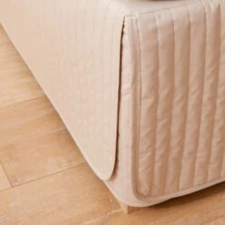 Perfects Padded Valance - Stone -Dream Home Art Core Valance LS Bedding Perfects padded valance Stone Detail 2 5