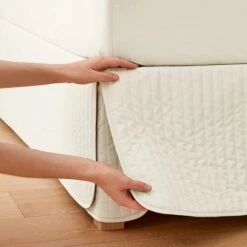 Perfects Padded Valance - Vanilla -Dream Home Art Core Valance LS Bedding Perfects padded valance Vanilla Detail 3