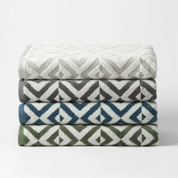 Hampton Towel - Charcoal Ivory 6 Hampton Towel - Charcoal Ivory - Image 4