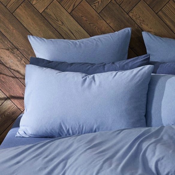 Jersey Quilt Cover - Blue 7 Jersey Quilt Cover - Blue - Image 5