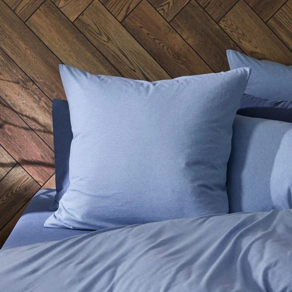 Jersey Quilt Cover - Blue 6 Jersey Quilt Cover - Blue - Image 4