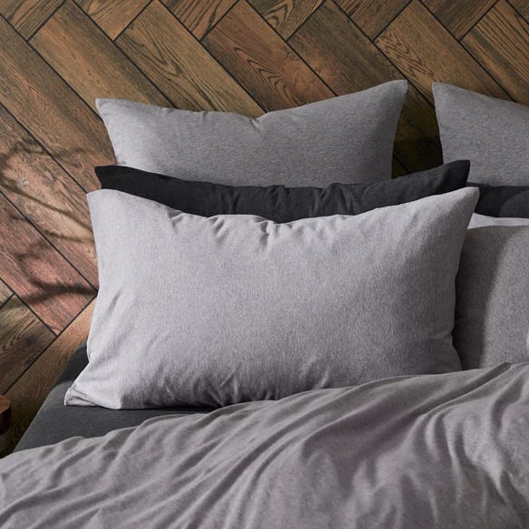 Jersey Quilt Cover - Grey 6 Jersey Quilt Cover - Grey - Image 4