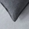 Lusso Brushed Cotton Quilt Cover - Charcoal Cool Grey -Dream Home Art G LUSSO 010301 00580 V20
