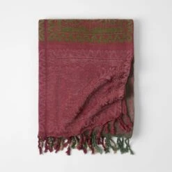 Maple Throw - Burgundy 7 Maple Throw - Burgundy -Dream Home Art G MAPLE 070103 19 P 1