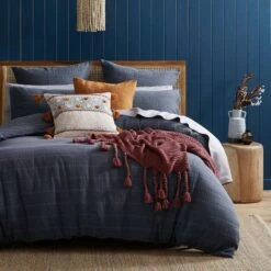 Ramsay Quilt Cover - Slate Blue 11 Ramsay Quilt Cover - Slate Blue -Dream Home Art G RAMSAY 010803 00540 P