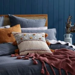 Ramsay Quilt Cover - Slate Blue 9 Ramsay Quilt Cover - Slate Blue -Dream Home Art G RAMSAY 010803 00540 V03