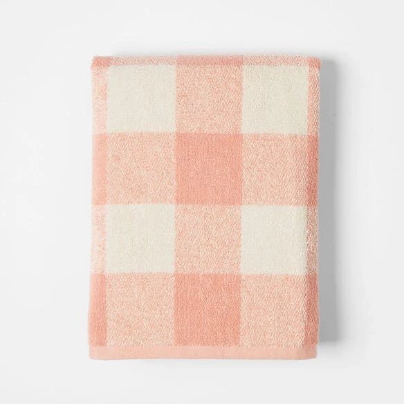 Gingham Towel - Blush 4 Gingham Towel - Blush - Image 2