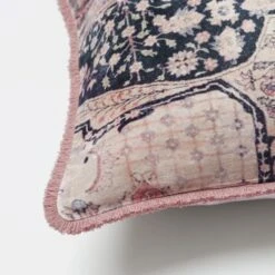 Aman Vintage Cushion - Multi/Pink 9 Aman Vintage Cushion - Multi/Pink -Dream Home Art M F Aman Vintage Cushion Multi Blush 60x40cm 20975601 Detail