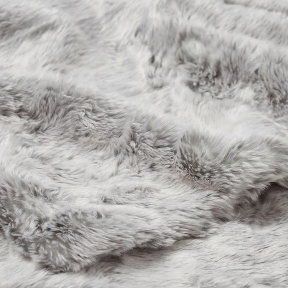 Arctic Faux Fur Throw - Grey Fox 4 Arctic Faux Fur Throw - Grey Fox - Image 2