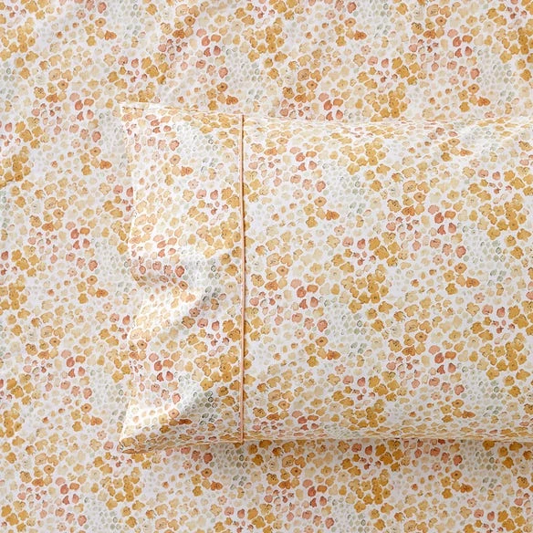 Beth 250 TC Cotton Sheet Set - Yellow Floral 4 Beth 250 TC Cotton Sheet Set - Yellow Floral - Image 2