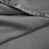 Cooper Woollen Blanket - Slate -Dream Home Art M F COOPER Slate Detail 1 4