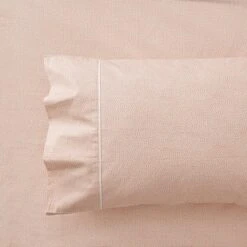 Caviar 250 TC Cotton Sheet Set - Cameo Rose -Dream Home Art M F Caviar 250TC QSS Cameo Rose Detail SI