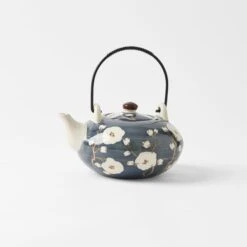 Cherry Blossom Dining 17 Cherry Blossom Dining -Dream Home Art M F Cherry Blossom Teapot Slate Blue 20918902 1