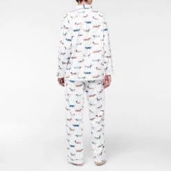 Dash Flannelette Pyjamas 9 Dash Flannelette Pyjamas -Dream Home Art M F Dash Flannel PJs Multi 203990 R Back 3