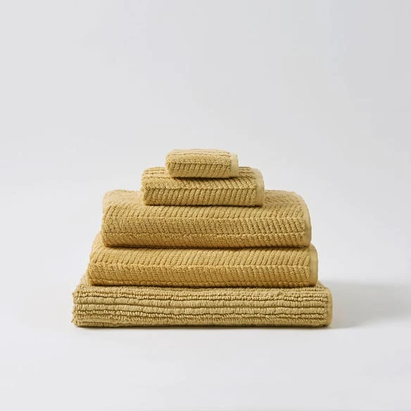 Devon Towel - Mustard 4 Devon Towel - Mustard - Image 2