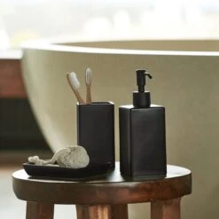 Dolomite Bathroom Accessories - Black -Dream Home Art M F Dolomite BA Black 133258 R 1
