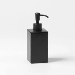 Dolomite Bathroom Accessories - Black -Dream Home Art M F Dolomite Soap dispenser Black 13325802 1