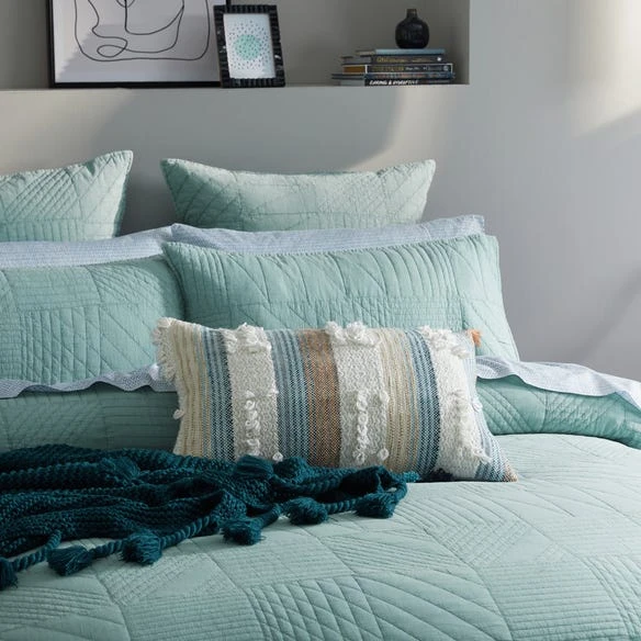 Dutton Quilt Cover - Smoke Blue 7 Dutton Quilt Cover - Smoke Blue - Image 5