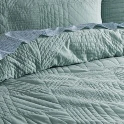 Dutton Quilt Cover - Smoke Blue 13 Dutton Quilt Cover - Smoke Blue -Dream Home Art M F Dutton Detail 2 4