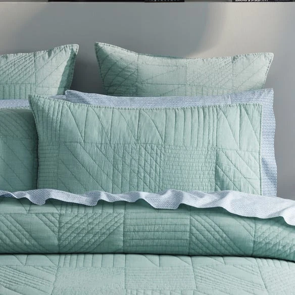 Dutton Quilt Cover - Smoke Blue 4 Dutton Quilt Cover - Smoke Blue - Image 2