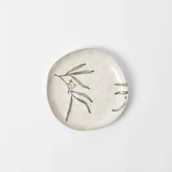 Eucalypt Dining - Ivory Green -Dream Home Art M F Eucalypt Side Plate Ivory Green 20947701