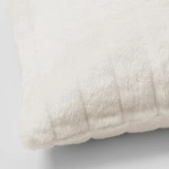 Faux Fur Cushion - Cream