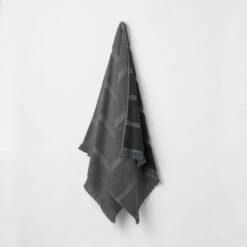 Inca Towel - Grey 12 Inca Towel - Grey -Dream Home Art M F Inca Reversible BT Granite Grey 21374502 4 1