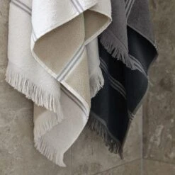 Inca Towel - Grey 9 Inca Towel - Grey -Dream Home Art M F Inca Reversible Towels 213745 R LS Mother Earth 5