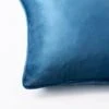 Margot Velvet Cushion - Petrol Blue -Dream Home Art M F Margot Velvet Cushion 50x50cm Petrol Blue Detail 1