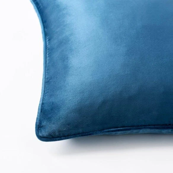 Margot Velvet Cushion - Petrol Blue 3 Margot Velvet Cushion - Petrol Blue
