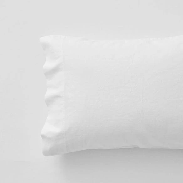 Olsen Linen/Cotton Sheet Set - White 4 Olsen Linen/Cotton Sheet Set - White - Image 2