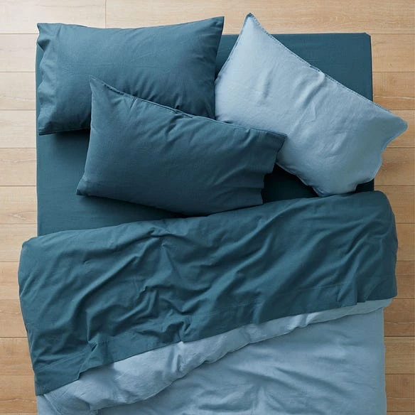 Flannelette Sheet Set - Slate Blue 4 Flannelette Sheet Set - Slate Blue - Image 2