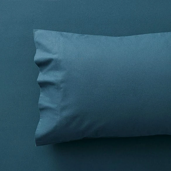 Flannelette Sheet Set - Slate Blue 3 Flannelette Sheet Set - Slate Blue