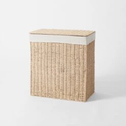 Papier Laundry Set - Natural -Dream Home Art M F Papier Hamper Rect Med 22247301