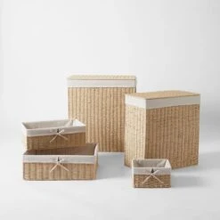Papier Laundry Set - Natural -Dream Home Art M F Papier Storage 0 R