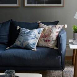 Piper Tassel Cushion - Ivory/Red 9 Piper Tassel Cushion - Ivory/Red -Dream Home Art M F Piper Velvet Cushions W20 202413 R 18