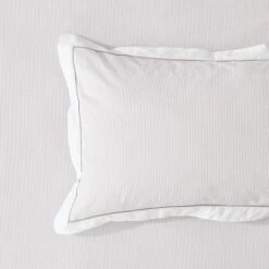 Portofino Quilt Cover - Taupe -Dream Home Art M F Portofino Taupe Detail 2 Web