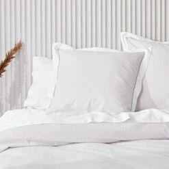 Portofino Quilt Cover - Taupe -Dream Home Art M F Portofino Taupe Euro Web 1