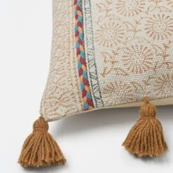 Samode Tassel Cushion 6 Samode Tassel Cushion -Dream Home Art M F Samode Cushion w Tassel 50x50cm 20948701 Detail 1