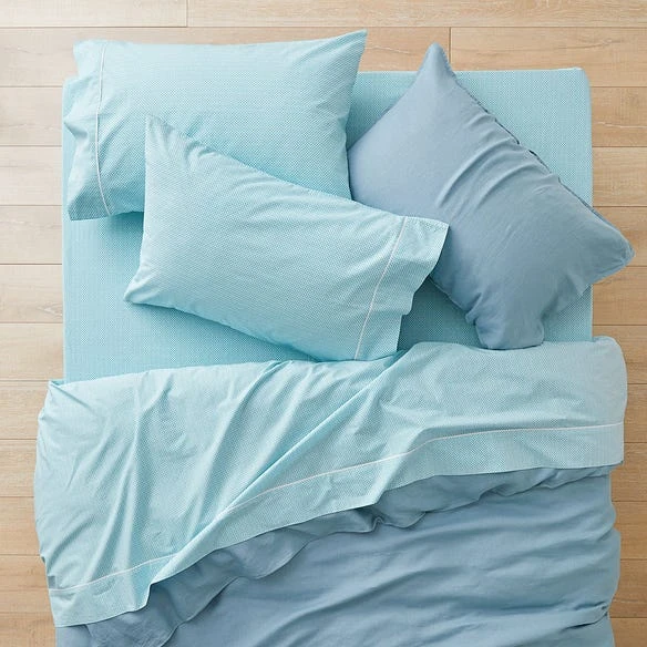 Sasha 250 TC Cotton Sheet Set - Teal 4 Sasha 250 TC Cotton Sheet Set - Teal - Image 2