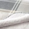 Check Sherpa Throw -Dream Home Art M F Sherpa Check Throw Grey Stone 15708305 Detail 1