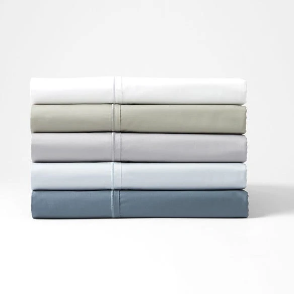 Carlson Royale 600 TC Egyptian Cotton Sheet Set - Pale Blue 6 Carlson Royale 600 TC Egyptian Cotton Sheet Set - Pale Blue - Image 4