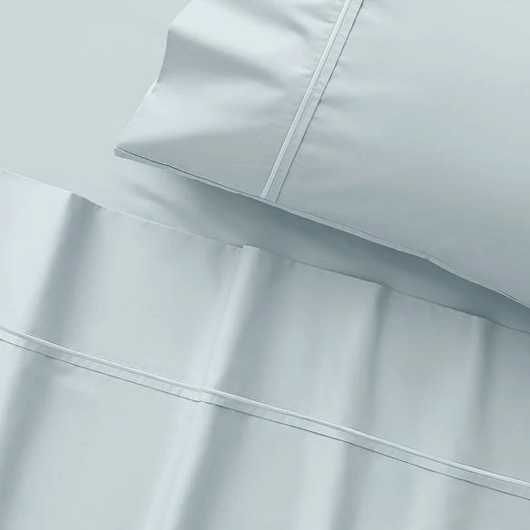 Carlson Royale 600 TC Egyptian Cotton Sheet Set - Pale Blue 4 Carlson Royale 600 TC Egyptian Cotton Sheet Set - Pale Blue - Image 2