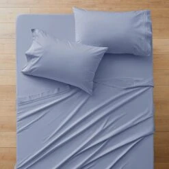 Caton 500 TC Bamboo/ Cotton Sheet Set - Chambray 6 Caton 500 TC Bamboo/ Cotton Sheet Set - Chambray -Dream Home Art M F S23 Caton Chambray SS SI 7