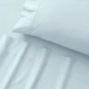 Dalton 400 TC Bamboo / Cotton Sheet Set - Sky -Dream Home Art M F S23 Dalton Sky SS Detail SI 6