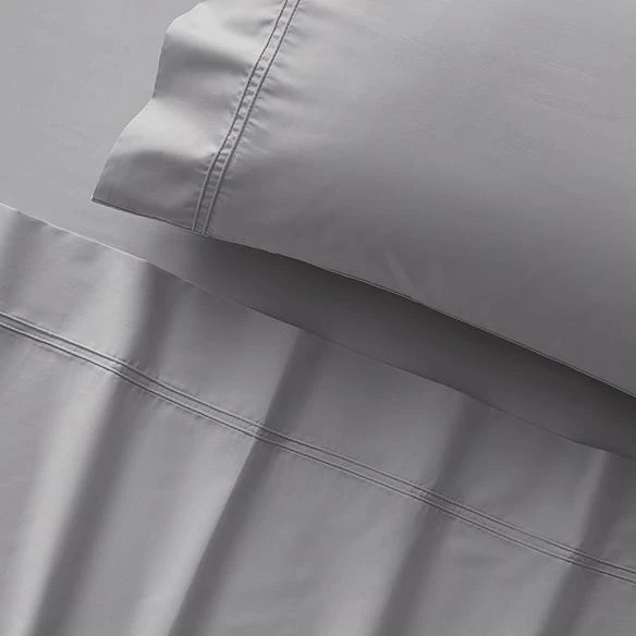 Superior 330 TC Cotton Sheet Set - Silver 6 Superior 330 TC Cotton Sheet Set - Silver - Image 4