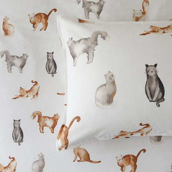 Cheshire Cats Flannelette Quilt Cover Set 4 Cheshire Cats Flannelette Quilt Cover Set - Image 2