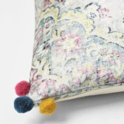 Piper Pom Pom Cushion -Dream Home Art teal2 1